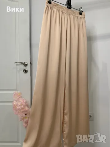 Сатенен панталон размер S-М, снимка 4 - Панталони - 49337509