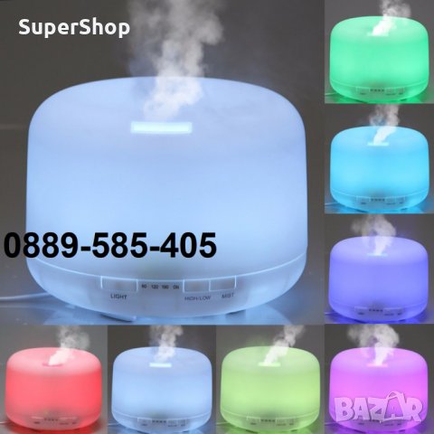 Голяма LED с 7 цвят ЛАМПА лед дифузер овжалнител 500мл, снимка 4 - Настолни лампи - 34998382