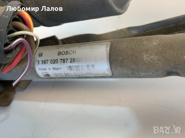 Моторче предни чистачки механизъм лява позиция Seat Altea (04-09)г. 5P0955023 0390241936, снимка 3 - Части - 50807579