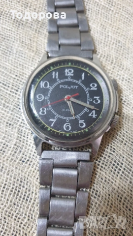 Руски ръчен часовник Полёт с аларма, снимка 4 - Антикварни и старинни предмети - 53963083