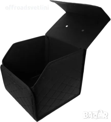 Черно с черно органайзер за багажник кутия за съхранение 40x30x30 см, снимка 3 - Аксесоари и консумативи - 50156216