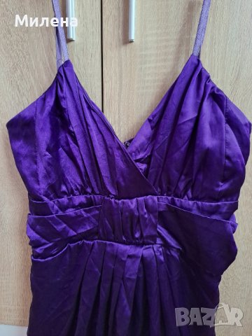 Къса лилава рокля Xs размер, снимка 4 - Рокли - 40735504