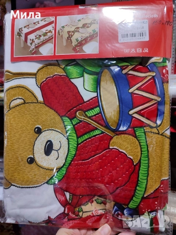 Коледни покривки, карета, снимка 2 - Покривки за маси - 52661626