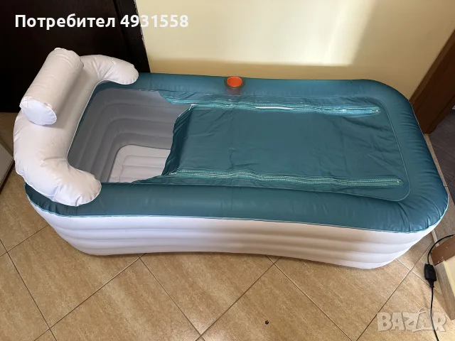 Надуваема вана Tubble с аксесоари, маркучи и електрическа помпа, снимка 4 - Други стоки за дома - 55832247