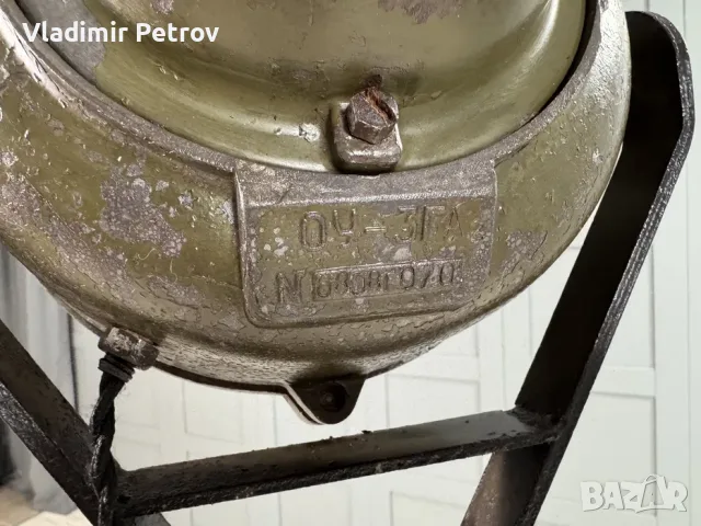 Лампион в индустриален стил - фар от танк Р398, снимка 6 - Лампиони - 56020484