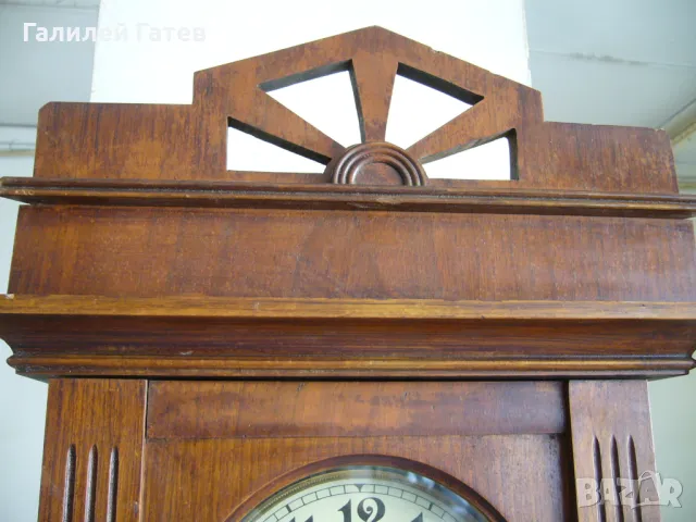 Стар Стенен Часовник Gustav Becker - Работещ, снимка 5 - Антикварни и старинни предмети - 49612603