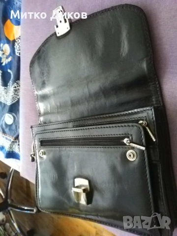 Чанта за ръка борсета с много прегради маркова италианска на Giudi естествена кожа 250х185мм, снимка 10 - Чанти - 51721659