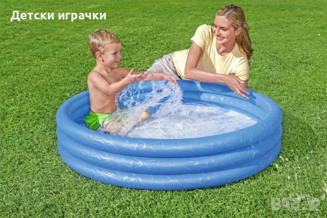 Детски басейн Bestway, надуваем, 102 х 25 см, неон, за деца, снимка 5 - Басейни и аксесоари - 49925829