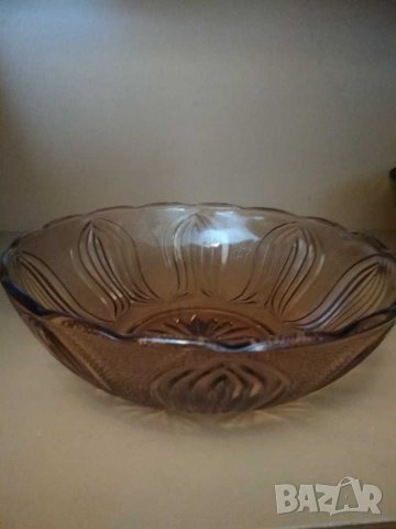 Стъклена купа, 25 см, снимка 3 - Чинии - 29692384