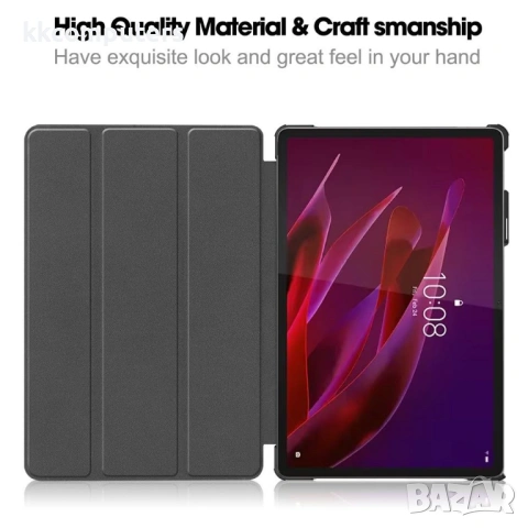 Кожен Калъф за Lenovo Yoga Tab 11.1 със Стойка - PU Кожа, Защита от Падане, Вкл. Протектор за Екран , снимка 7 - Калъфи, кейсове - 53267220