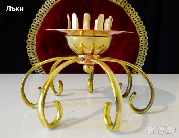 Меден свещник ръчна изработка 360 гр. 