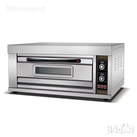 Професионална електрическа пекарна 1 ниво, 2 тави 60x40, 6.6 kW