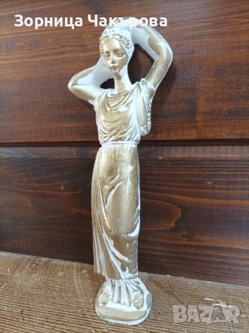 Фигура Гръцка статуетка с 24к.позлата, снимка 3 - Декорация за дома - 42674563