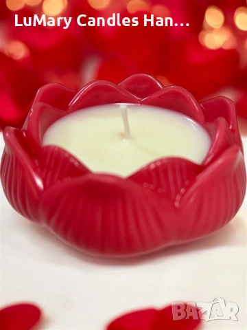 Свещ “ Цвете”, снимка 4 - Декорация за дома - 53223235