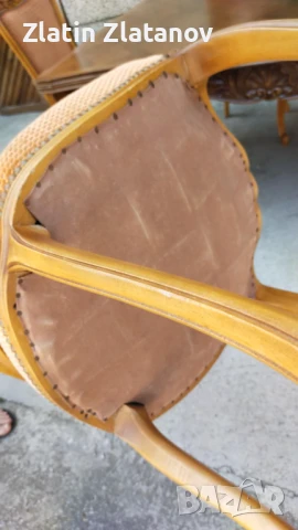 Запазена е!!!Маса с 6 стола стил Луи XV!, снимка 17 - Маси - 51178318