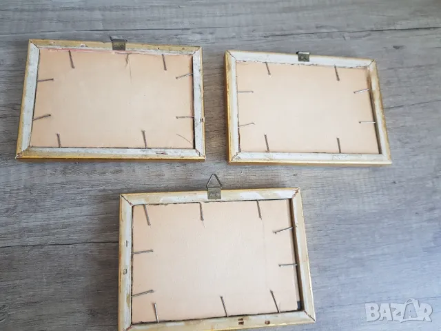 Стари литографии в рамка - 3 броя, снимка 9 - Антикварни и старинни предмети - 48556223