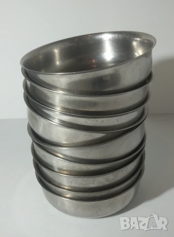 Лот 9 метални купи без дръжки, снимка 5 - Прибори за хранене, готвене и сервиране - 51276652