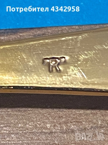 Чайни лъжички "Hildesheim Rose", неръждаема стомана, позлатени с 20-каратово злато, 1950-1960, снимка 6 - Антикварни и старинни предмети - 52899783