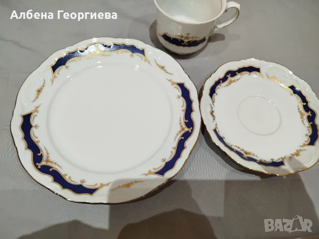 Елегантен порцеланов сервиз  MITTERTEICH Bavaria - 20 части, снимка 6 - Сервизи - 49079812