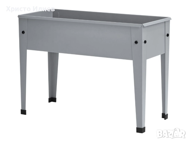 Метална саксия Цветарник Кашпа Parkside Сива PARKSIDE, снимка 4 - Саксии и кашпи - 51756259