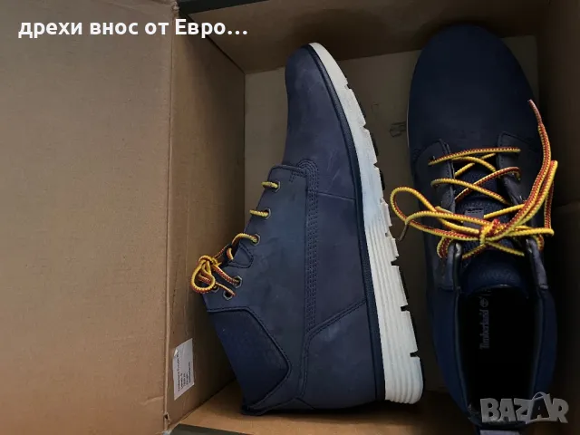 Timberland Killington Chukka Navy Nubuck боти за момче 39, снимка 6 - Детски боти и ботуши - 47912438