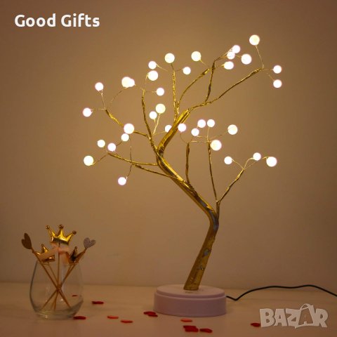 Лампа Бонсай с 36 LED перли и сензорен превключвател, снимка 2 - Лед осветление - 42920136