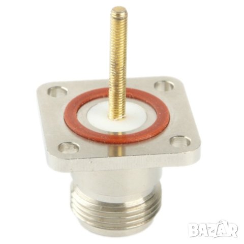 Coaxial RF N Female Adapter with Square Plate, снимка 3 - Друга електроника - 42024573