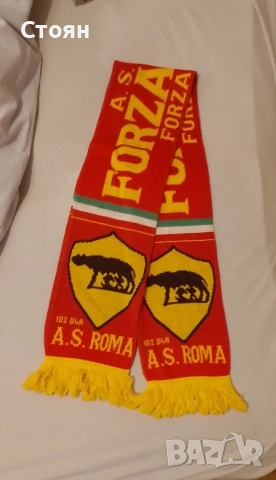 Продавам шал на ФК Рома, снимка 2 - Шалове - 52992034