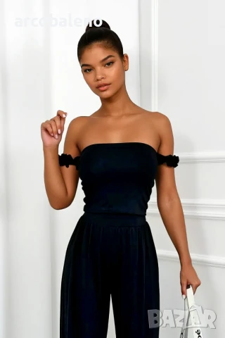 Дамски комплект от топ и панталон от вискоза Sicilia, 4цвята , снимка 9 - Комплекти - 51056949