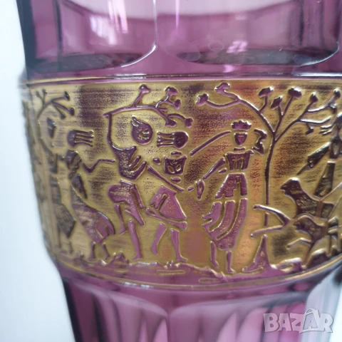 Аметистовата ваза на Лудвиг Мозер , снимка 7 - Антикварни и старинни предмети - 50502540