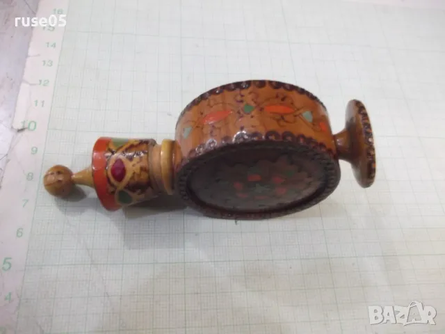 Мускал пирографирана бъклица от соца, снимка 8 - Други ценни предмети - 47499306