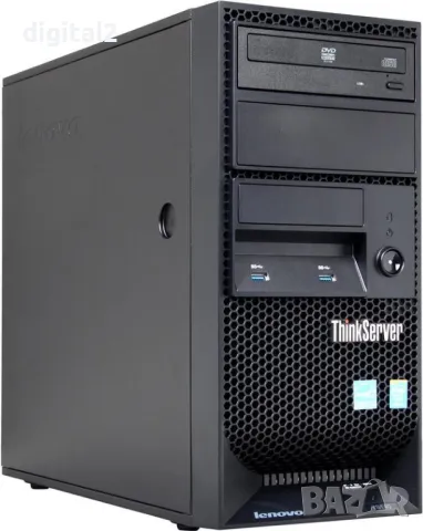 Lenovo ThinkServer TS140 ,Xeon E3-1226 ,32 GB RAM,AMD R5 -2GB,256 SSD+1TB, снимка 3 - Работни компютри - 49433536