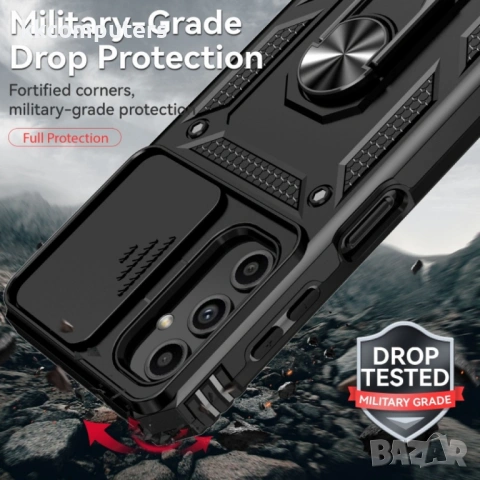 Samsung Galaxy A14 5G Удароустойчив Ring Holder Калъф и Протектор, снимка 10 - Калъфи, кейсове - 53899248