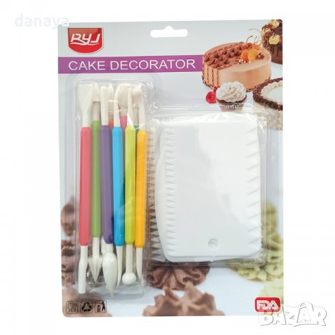 3427 Комплект сладкарски инструменти за моделиране и декорация на торти, снимка 2 - Форми - 39693725