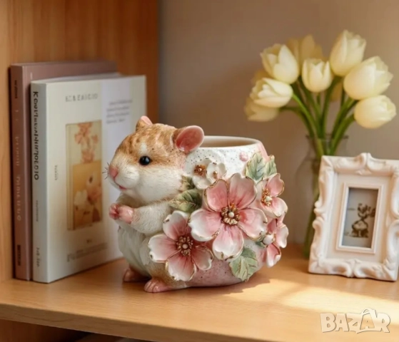 Силиконов молд кашпа хамстер , снимка 5 - Форми - 52325637