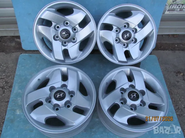 Оригинални Алуминиеви джанти за Hyundai Terracan - 6 x 139,7mm, централен отвор 106,1 mm, ET 25