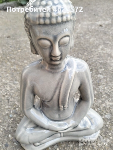 Порцеланова статуетка на Буда, снимка 2 - Антикварни и старинни предмети - 54292878