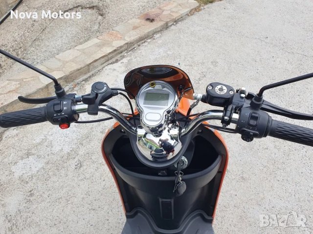 Електрическа триместна триколка MaxMotors X2 1500W/48V/20АH Оранджева, снимка 6 - Мотоциклети и мототехника - 39295139