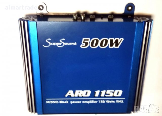 Усилвател за кола SuperSound ARO1150, 1x150W, 4ohm, снимка 3 - Аксесоари и консумативи - 34382617