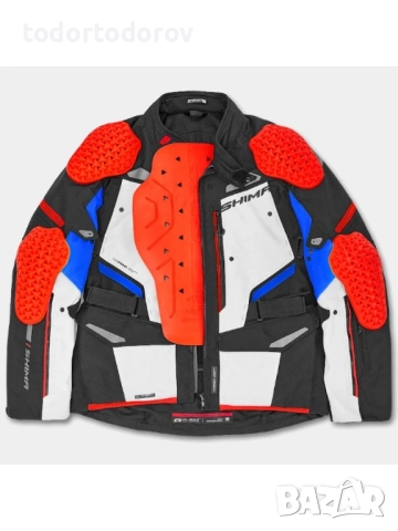 Дамско текстилно мото яке SHIMA DUNE WP Red/White/Blue, снимка 7 - Аксесоари и консумативи - 51871611