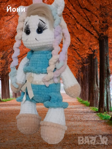 Ръчно изработени плюшени играчки  Еднорог, снимка 4 - Плюшени играчки - 52346313