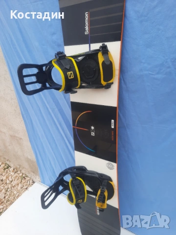 Сноуборд 155см. Salomon Huck Knife RTL Wide с автомати, снимка 6 - Зимни спортове - 53205887