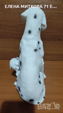 Изразителна статуетка на Мама Далматинка с двете си рожби, снимка 6 - Статуетки - 52458950