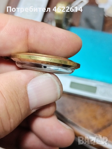 СТАР ПОЗЛАТЕН РАБОТЕЩ ЧАСОВНИК , снимка 2 - Мъжки - 54289393