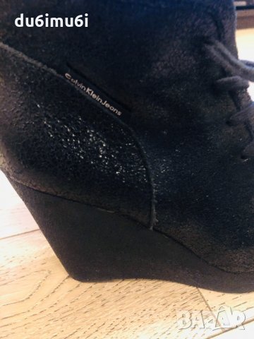 Оригинални обувки CALVIN KLEIN естествена кожа, снимка 3 - Дамски ежедневни обувки - 32186833