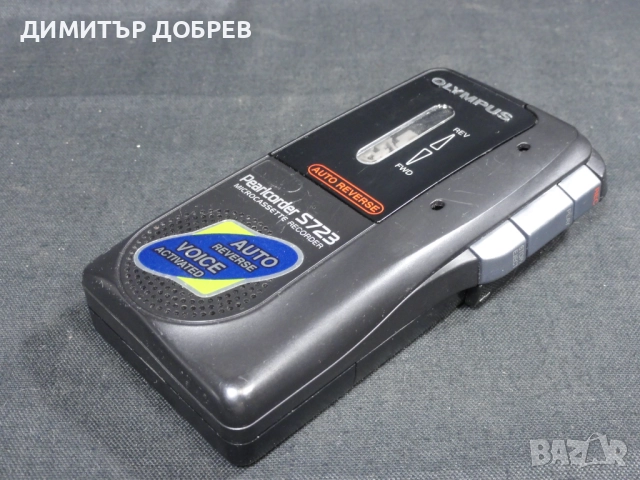 СТАР РЕТРО КАСЕТЕН ДИКТОФОН MICROCASSETTE RECORDER OLYMPUS PEARLCORDER S723, снимка 2 - Микрофони - 52539373