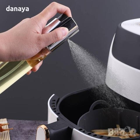 4592 Стъклена спрей бутилка за олио или оцет дозатор, снимка 3 - Прибори за хранене, готвене и сервиране - 44775062