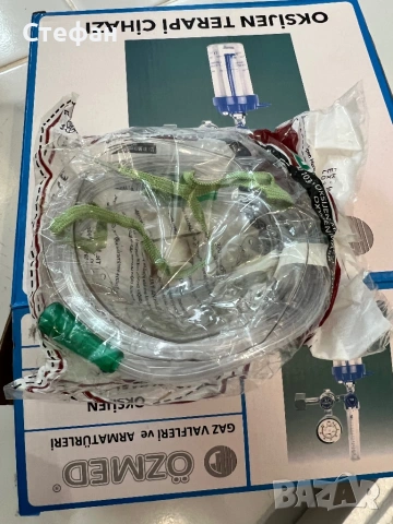 Кислородна бутилка 7,5л. с редуцир вентил и овлажнител (нова и пълна), снимка 5 - Други - 53257863