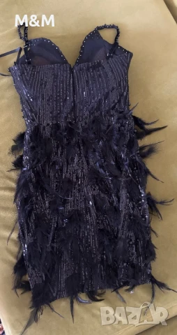 Рокля с пера, снимка 5 - Рокли - 50643996