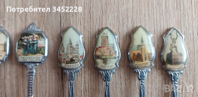 лъжички серия 10 броя за колекционери , снимка 4 - Антикварни и старинни предмети - 53193338